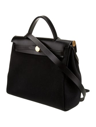 Hermès Toile Militaire & Vache Hunter Herbag Zip 31