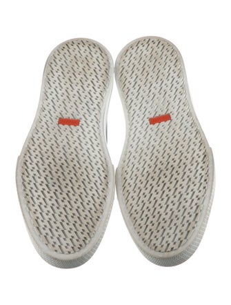 Hermès Denim Colorblock Pattern Sneakers