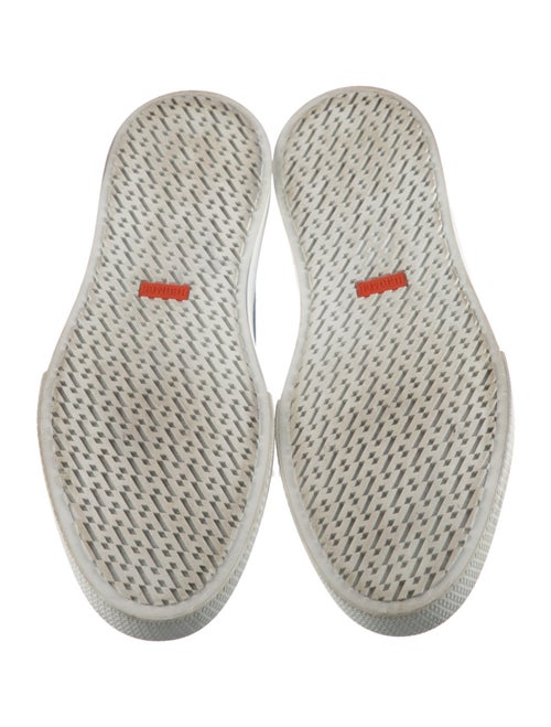 Hermès Denim Colorblock Pattern Sneakers