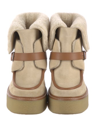 Hermès Hemisphere Suede Snow Boots