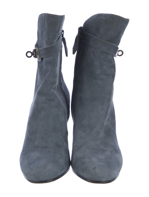 Hermès Joueuse Suede Moto Boots