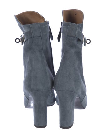 Hermès Joueuse Suede Moto Boots