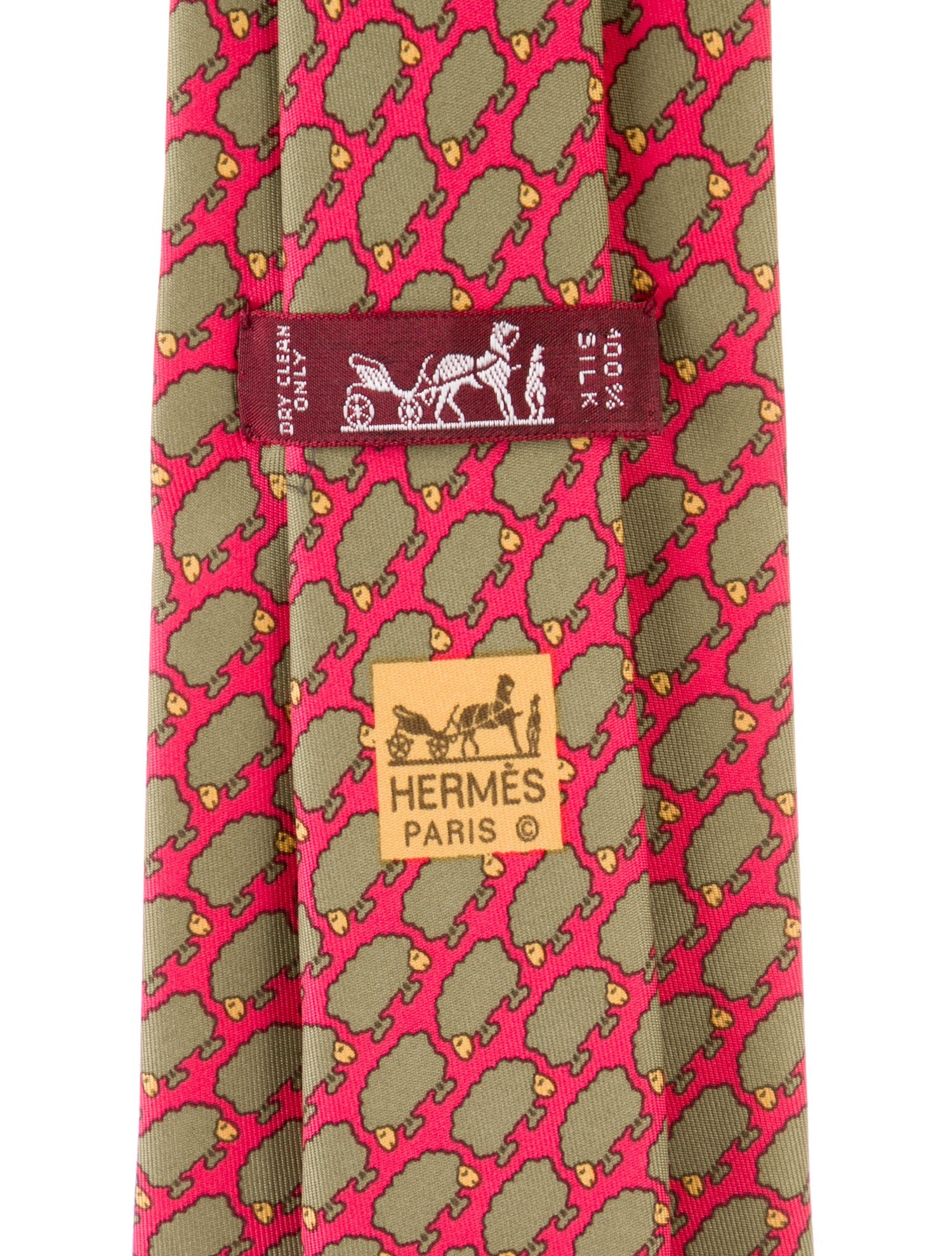 Hermès Silk Pattern Tie