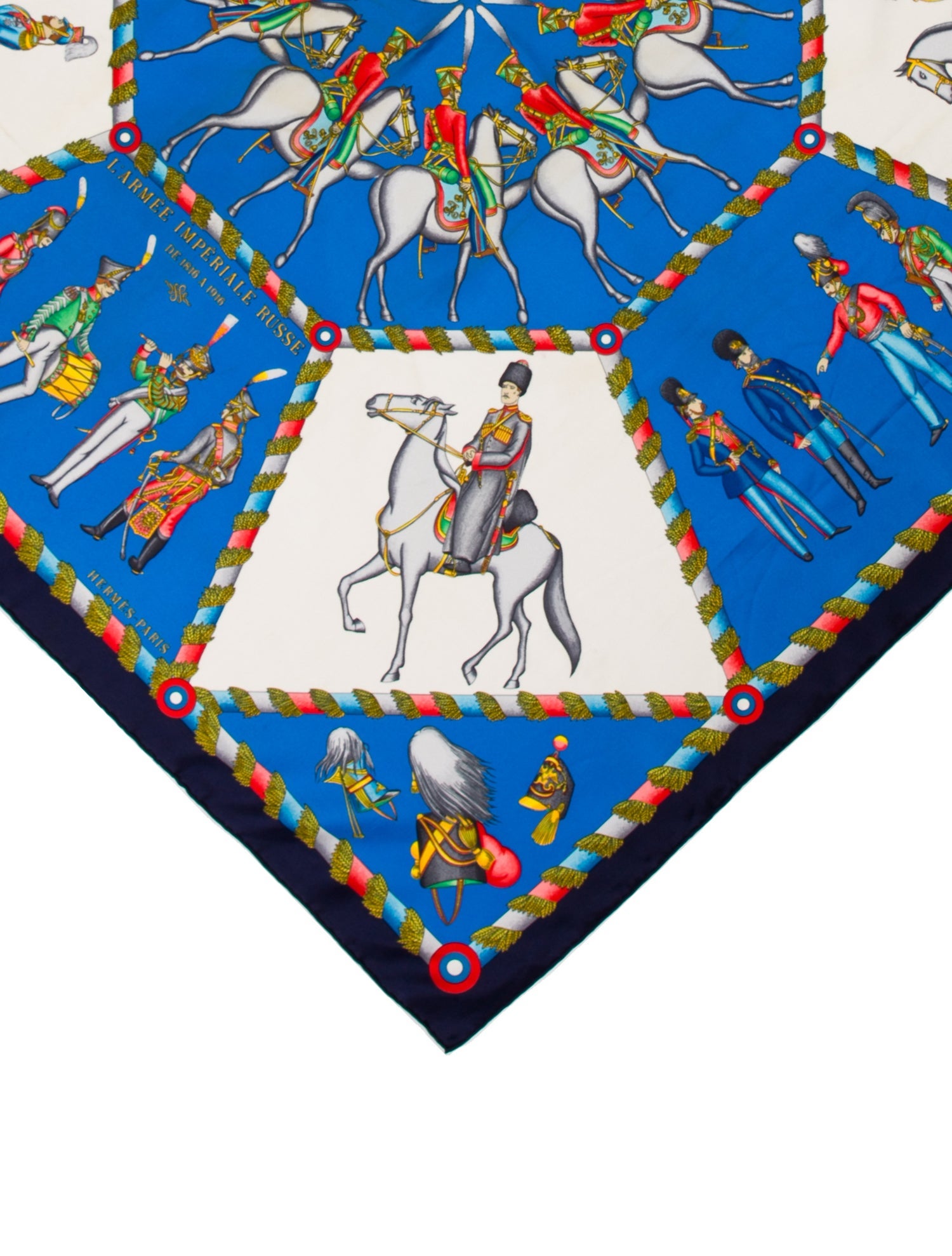 Hermès L'Armée Impériale Russe Silk Scarf