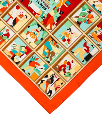 Hermès Les Petits Metiers de Paris Silk Scarf