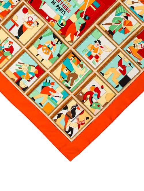 Hermès Les Petits Metiers de Paris Silk Scarf