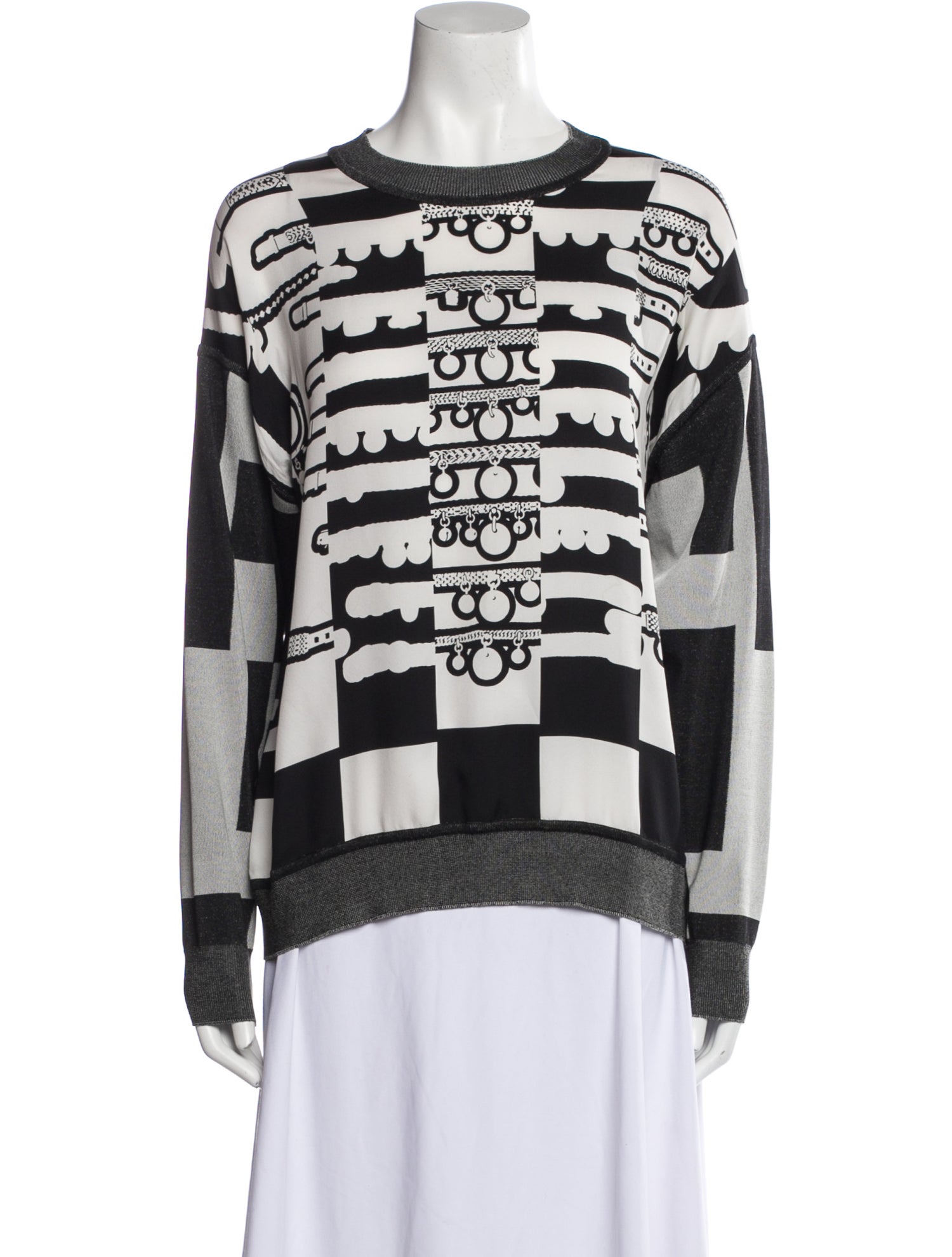 Hermès Silk Printed Sweatshirt