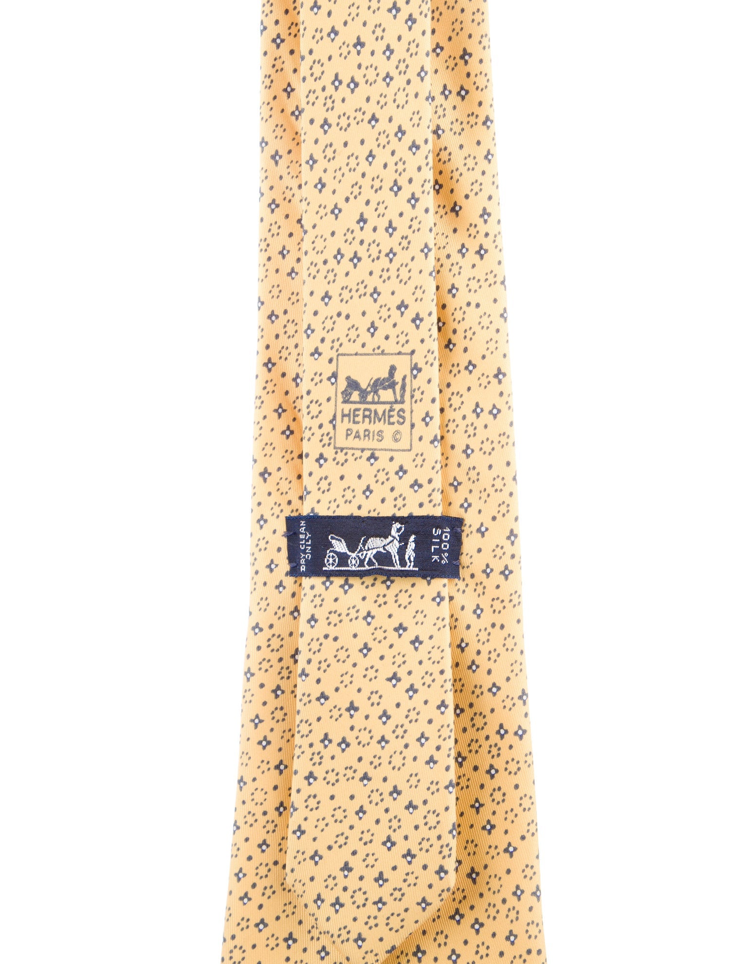 Hermès silk patterned tie