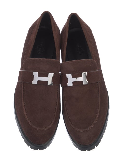 Hermès Faubourg H Logo Loafers