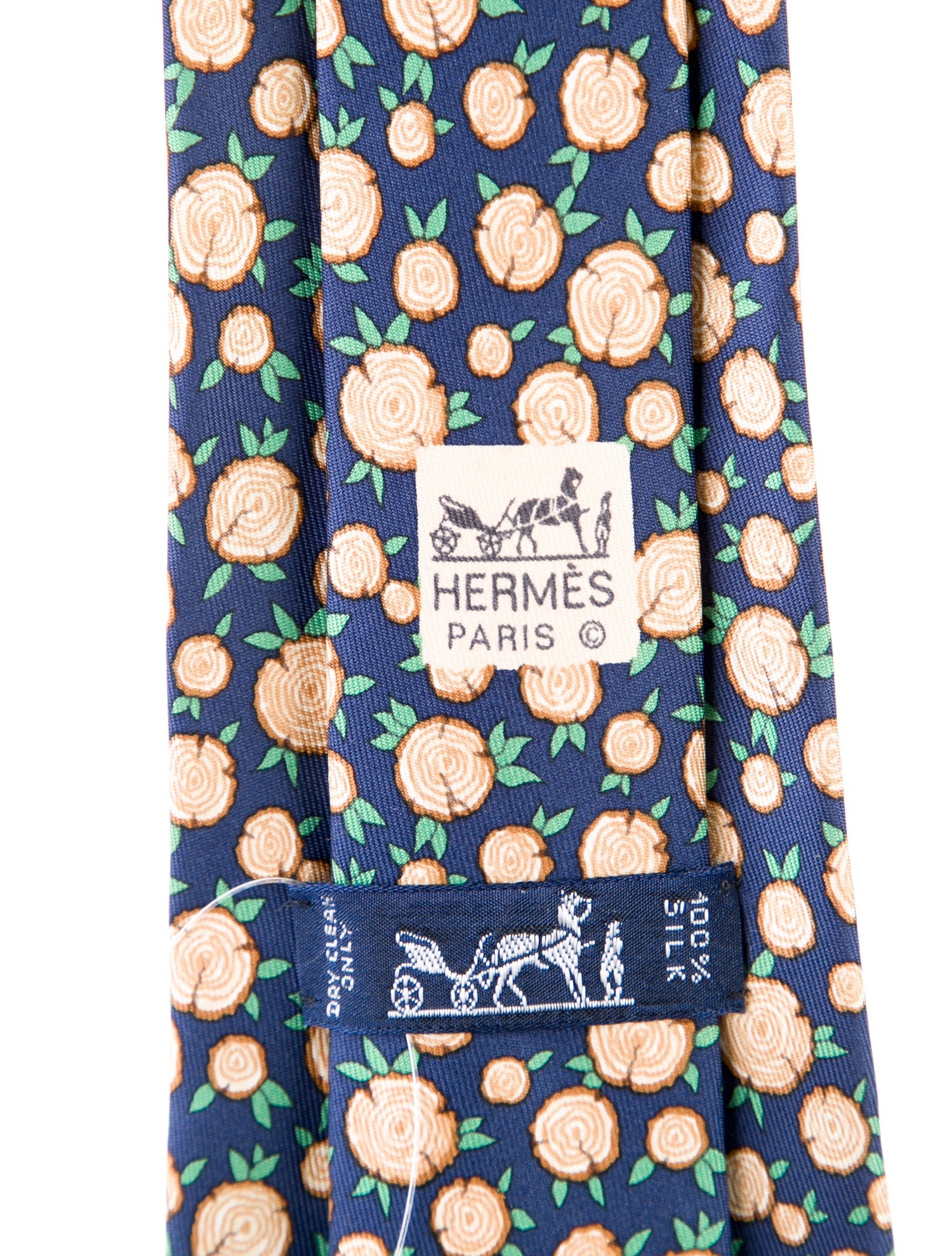 Hermès Patterned Silk Tie