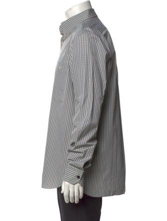 Hermès Plaid Print Long Sleeve Shirt