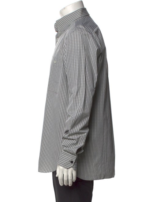 Hermès Plaid Print Long Sleeve Shirt