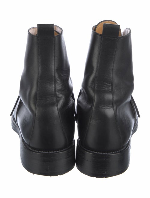 Hermès Leather Combat Boots