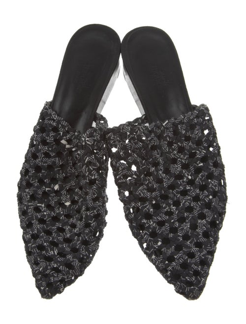 Hermès Toscane Tressee Astrologie Silk Mules