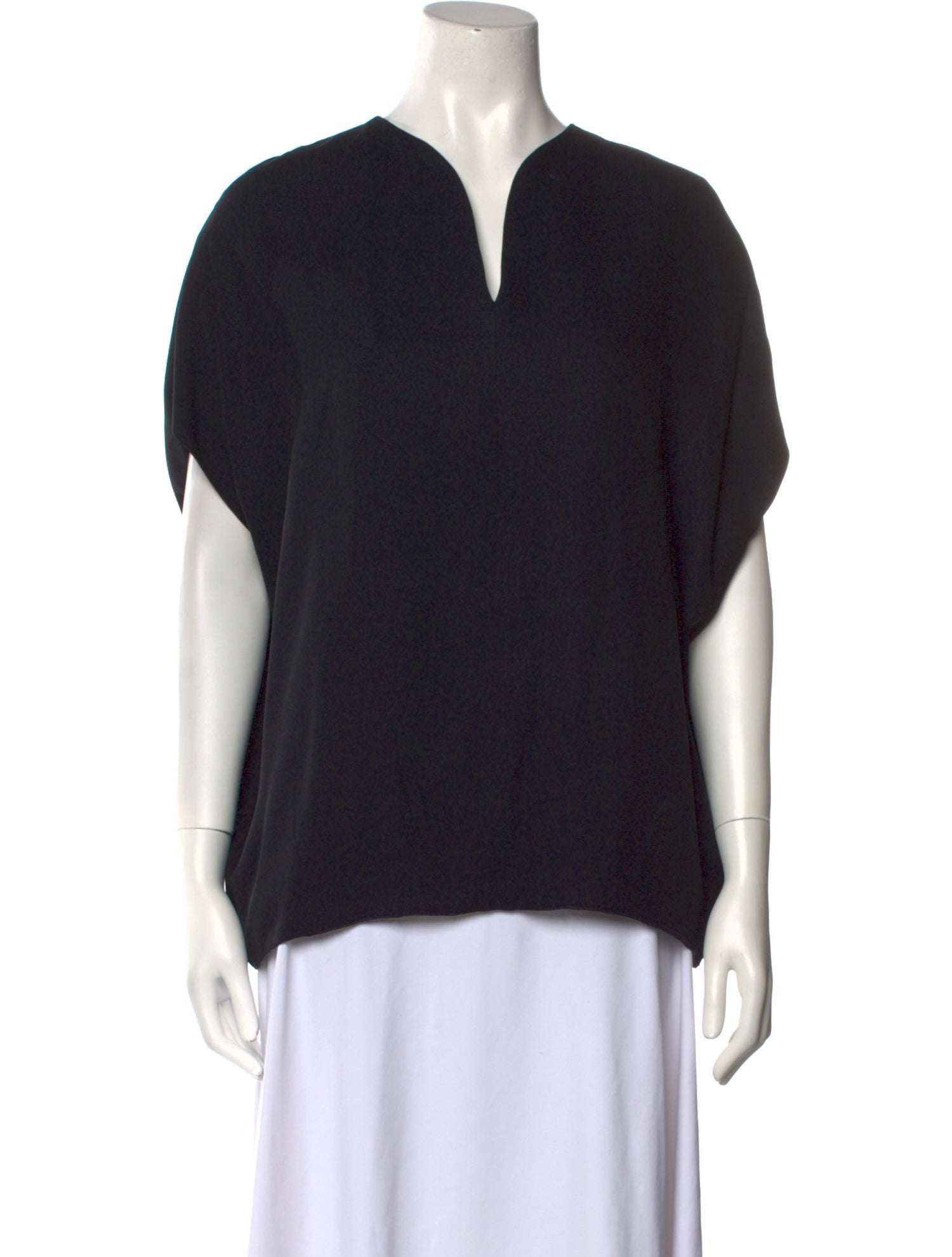 Hermès V-Neck Short Sleeve Blouse