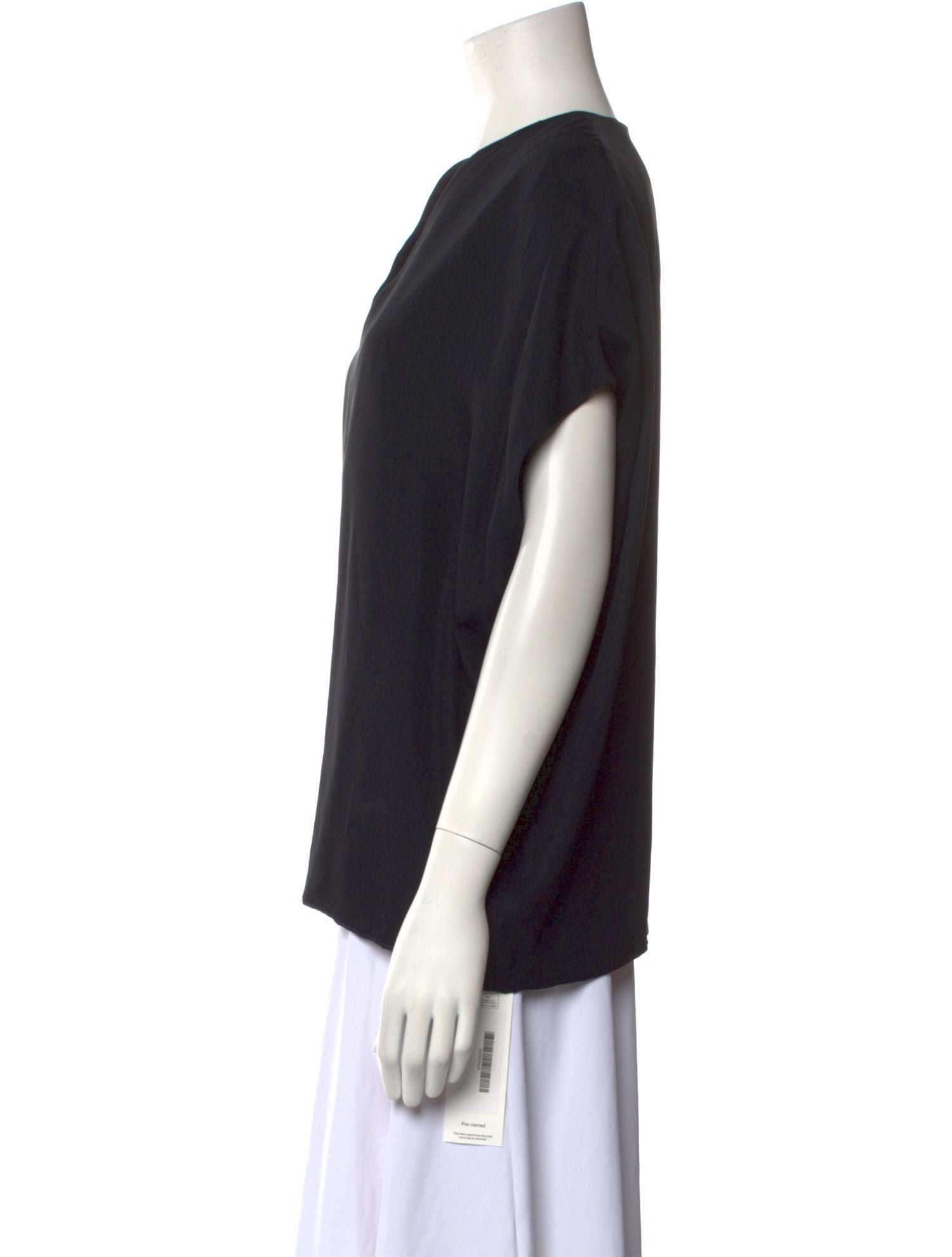 Hermès V-Neck Short Sleeve Blouse