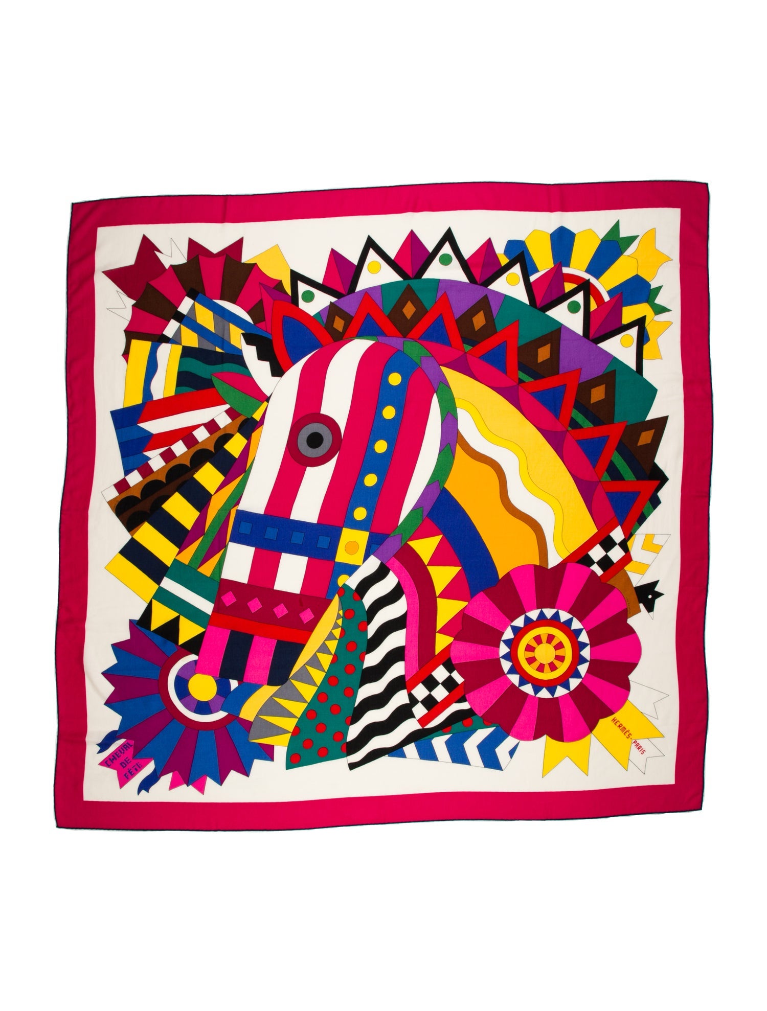 Hermès Cheval De Fete Cashmere Shawl