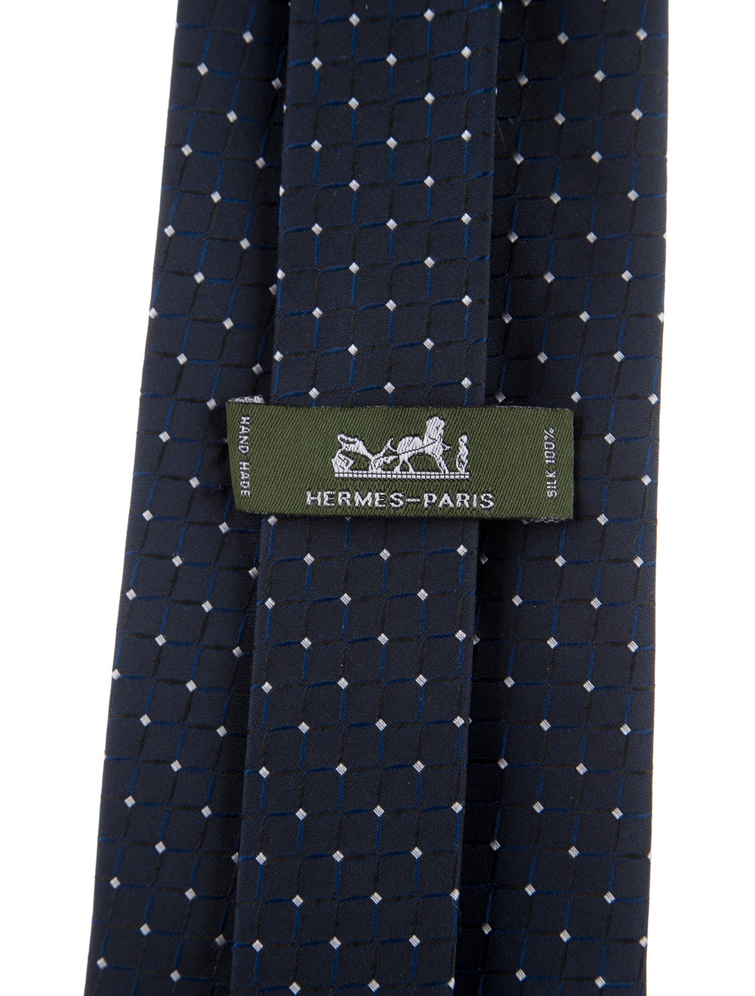 Hermès silk patterned tie