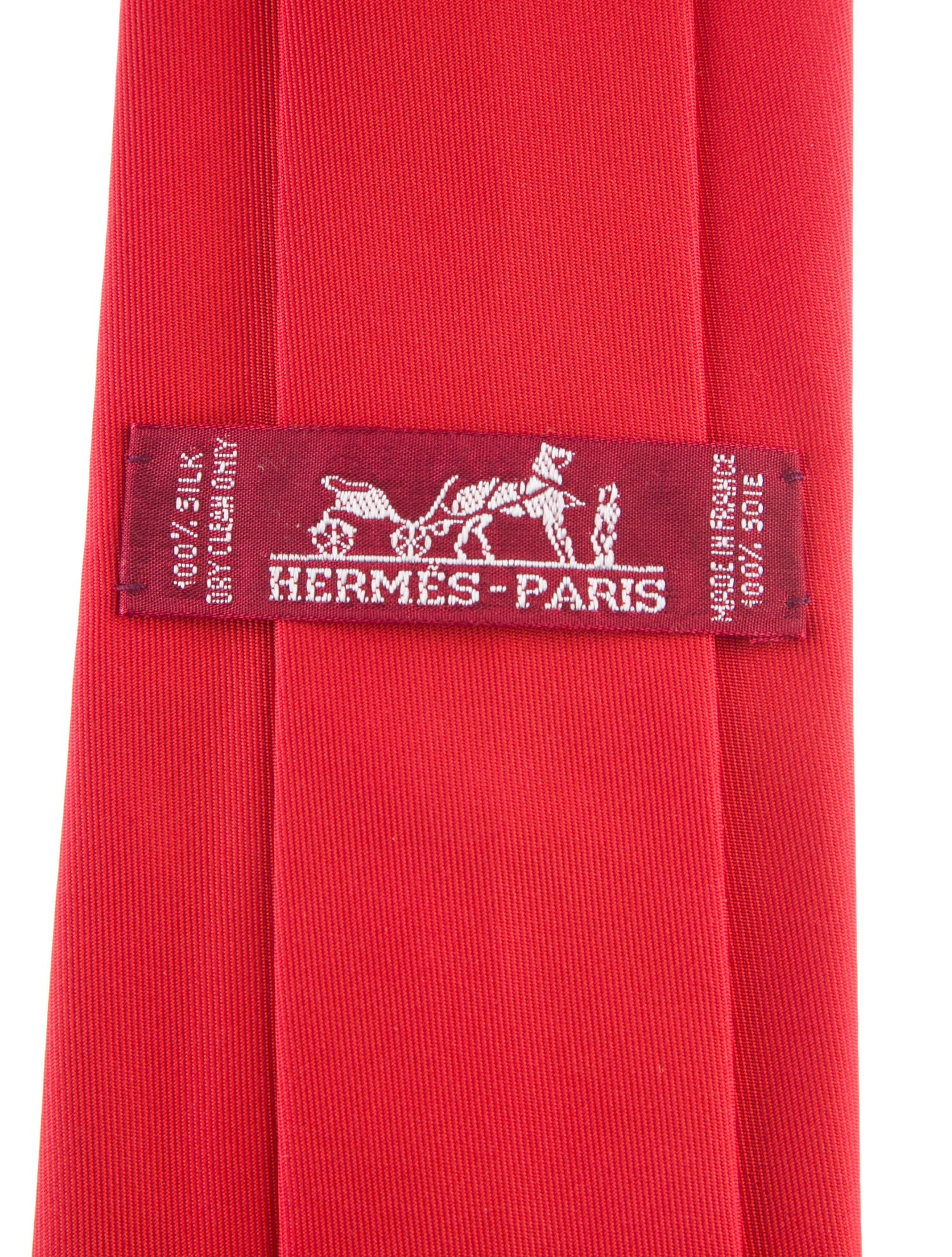 Hermès Solid Silk Tie