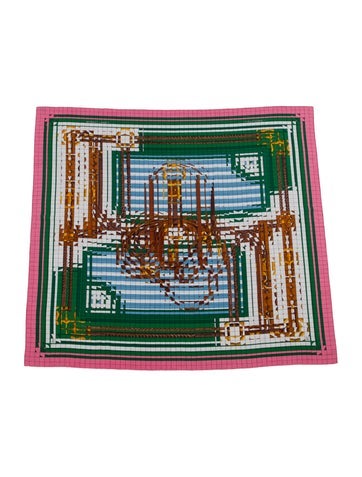 Hermès Scarves and Shawls Coaching De Ja-Vu Cashmere Shawl 140cm