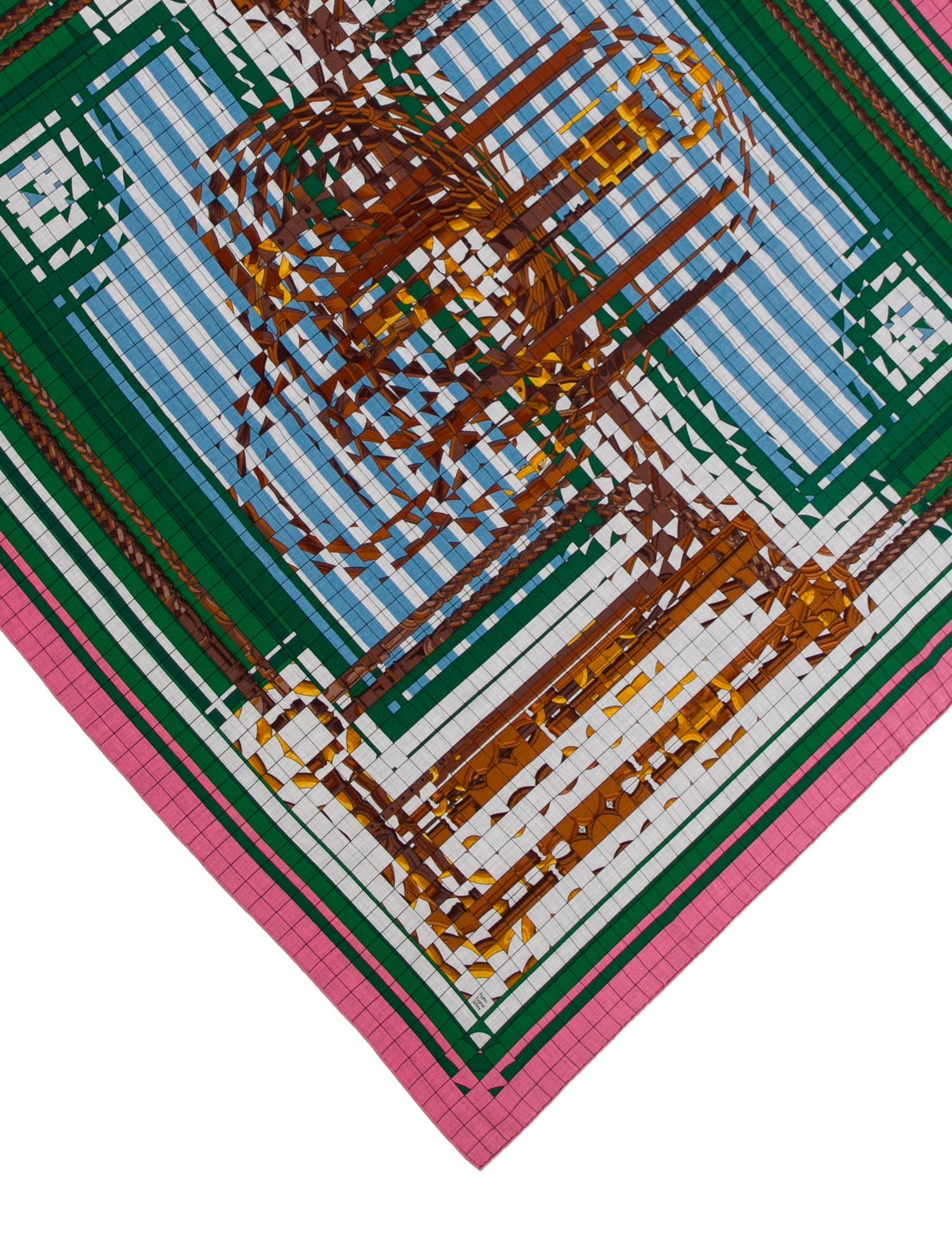 Hermès Coaching De Ja-Vu Cashmere Shawl w/ Tags