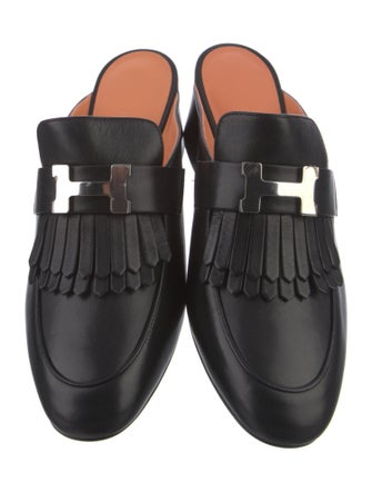 Hermès Tuileries H Logo Mules