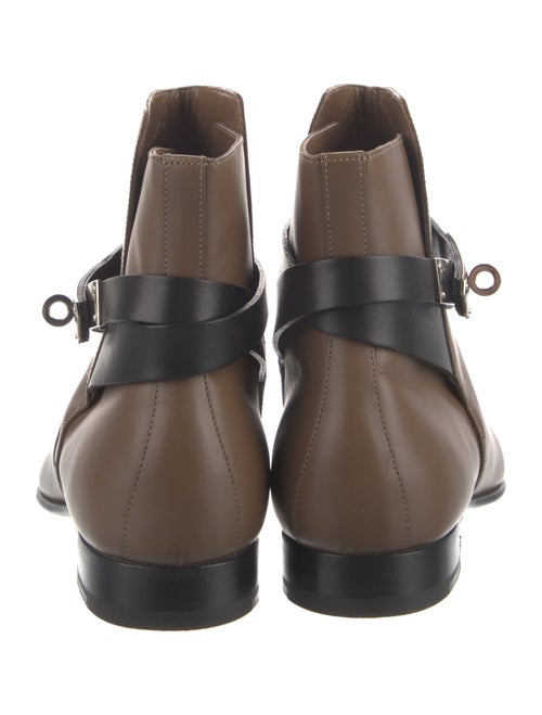 Hermès Leather Moto Boots