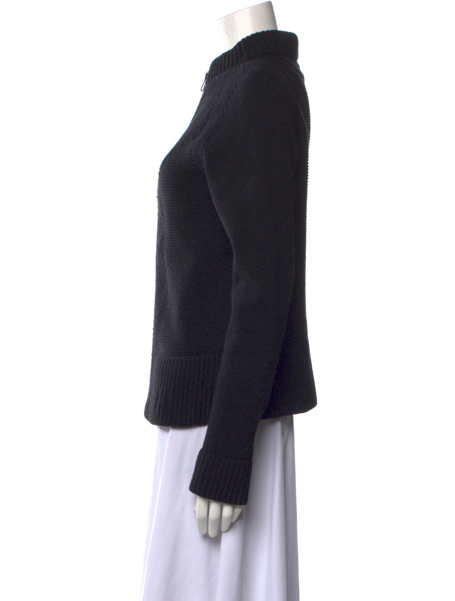 Hermès Virgin Wool Mock Neck Sweater