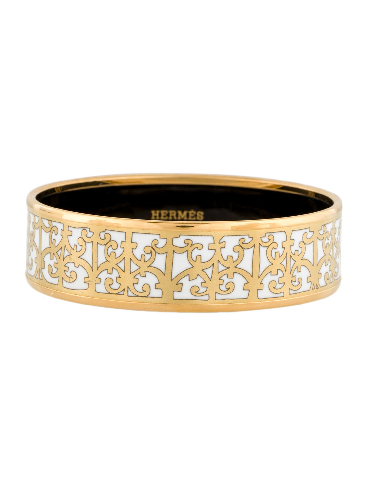 Hermès Enamel Wide Bangle
