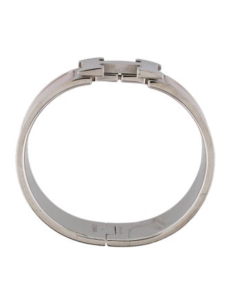 Hermès Enamel Clic Clac H Bangle Bracelet