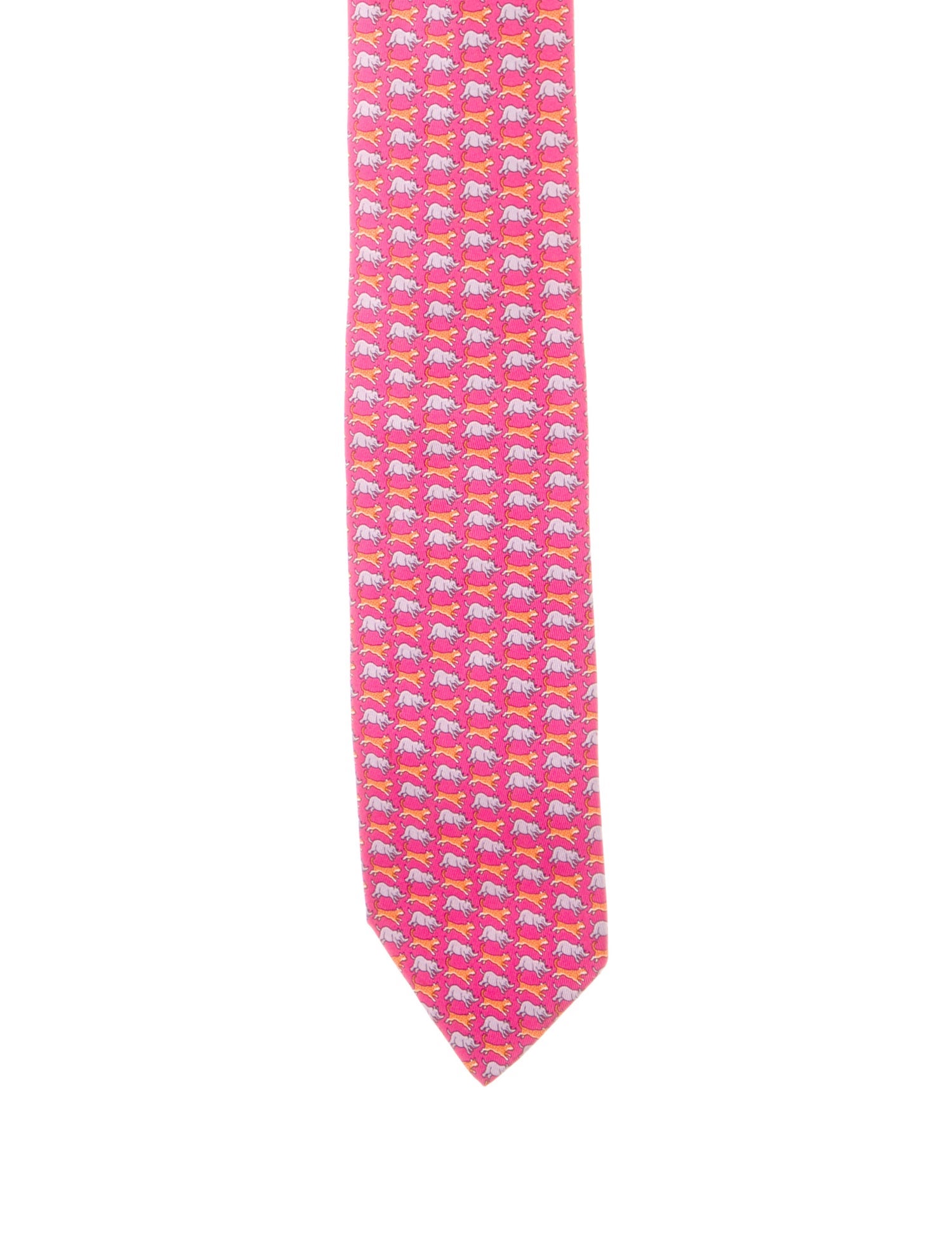 Hermès Silk Pattern Tie