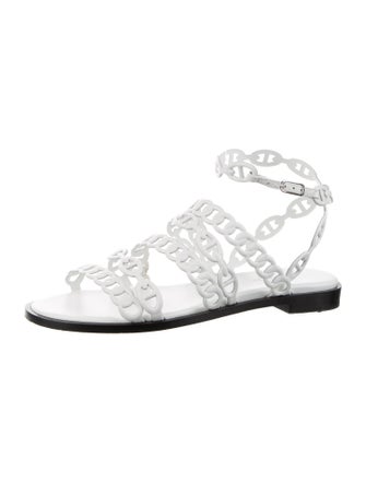 Hermès Kalliste Chaîne d'Ancre Insignia Gladiator Sandals