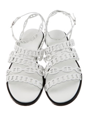 Hermès Kalliste Chaîne d'Ancre Insignia Gladiator Sandals
