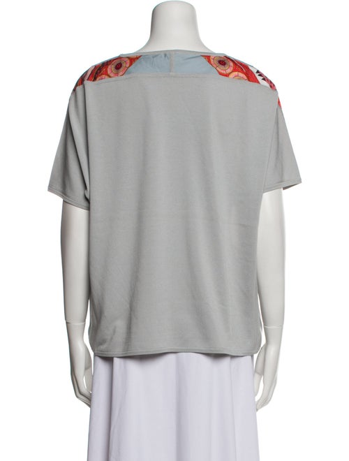 Hermès Printed Bateau Neckline Top