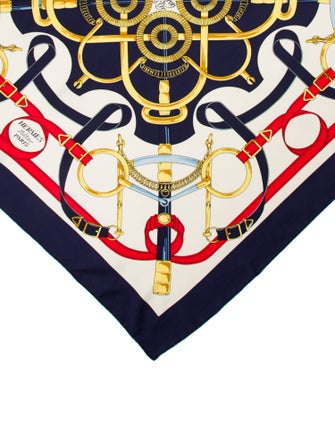 Hermès Eperon d'Or Silk Scarf
