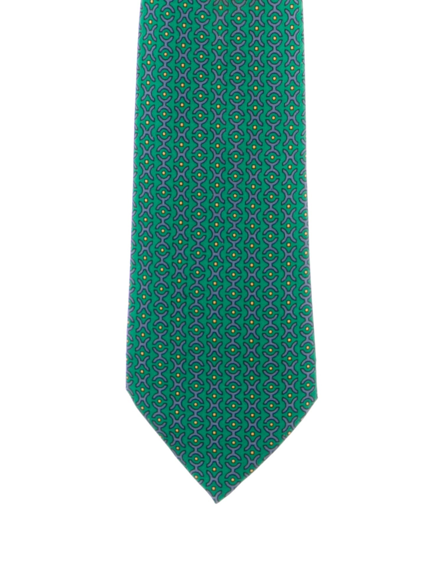 Hermès silk patterned tie