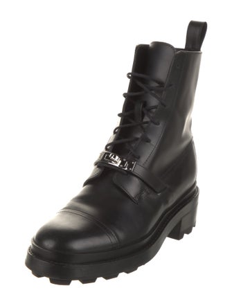 Hermès Funk Leather Combat Boots