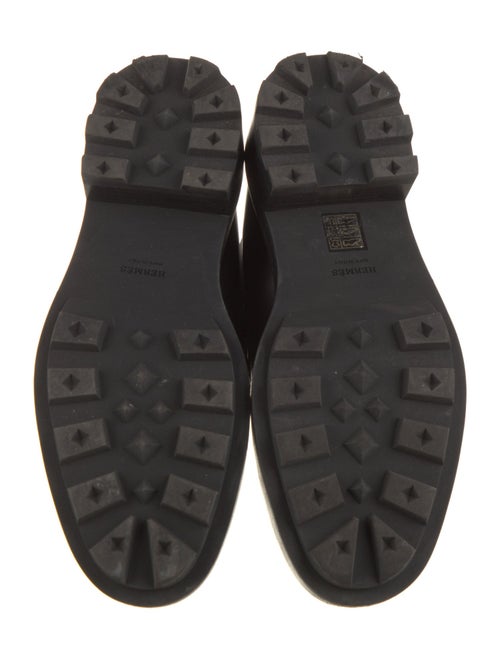 Hermès Funk Leather Combat Boots