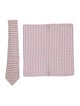 Hermès Silk Pattern Tie & Handkerchief Set