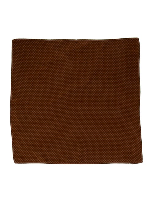 Hermès Silk Pattern print Necktie and Handkerchief set