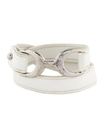Hermès Leather Baby Pavane Double Tour Bracelet