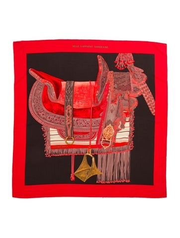 Hermès Scarves and Shawls Selle D'Apparat Marocaine Cashmere Scarf 140cm