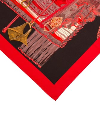 Hermès Selle D'Apparat Marocaine Cashmere Scarf