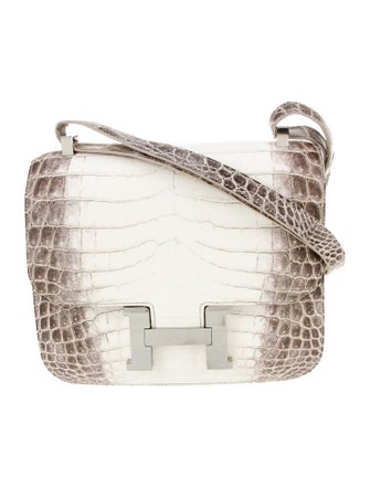Hermès Matte Niloticus Crocodile Himalayan Constance 24