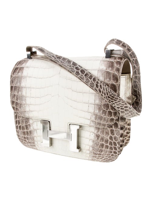 Hermès Matte Niloticus Crocodile Himalayan Constance 24