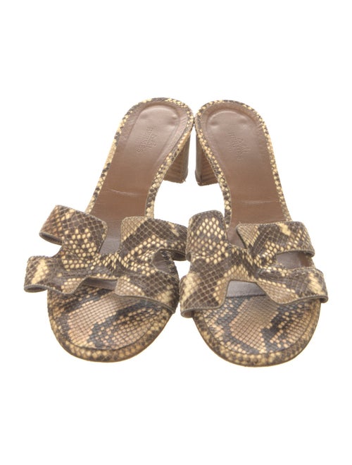 Hermès Oasis Python Mules