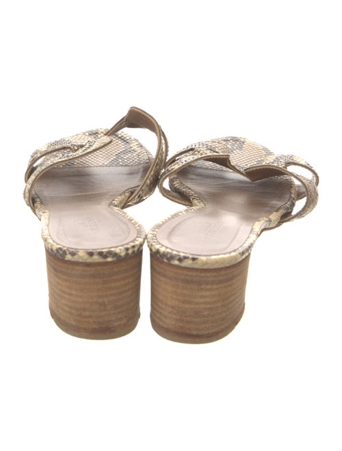 Hermès Oasis Python Mules