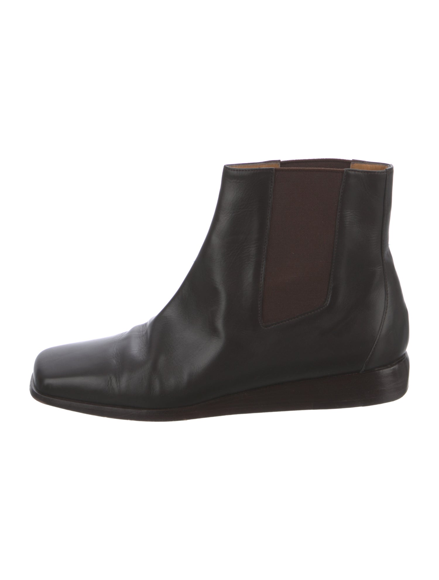 Hermès Leather Chelsea Boots