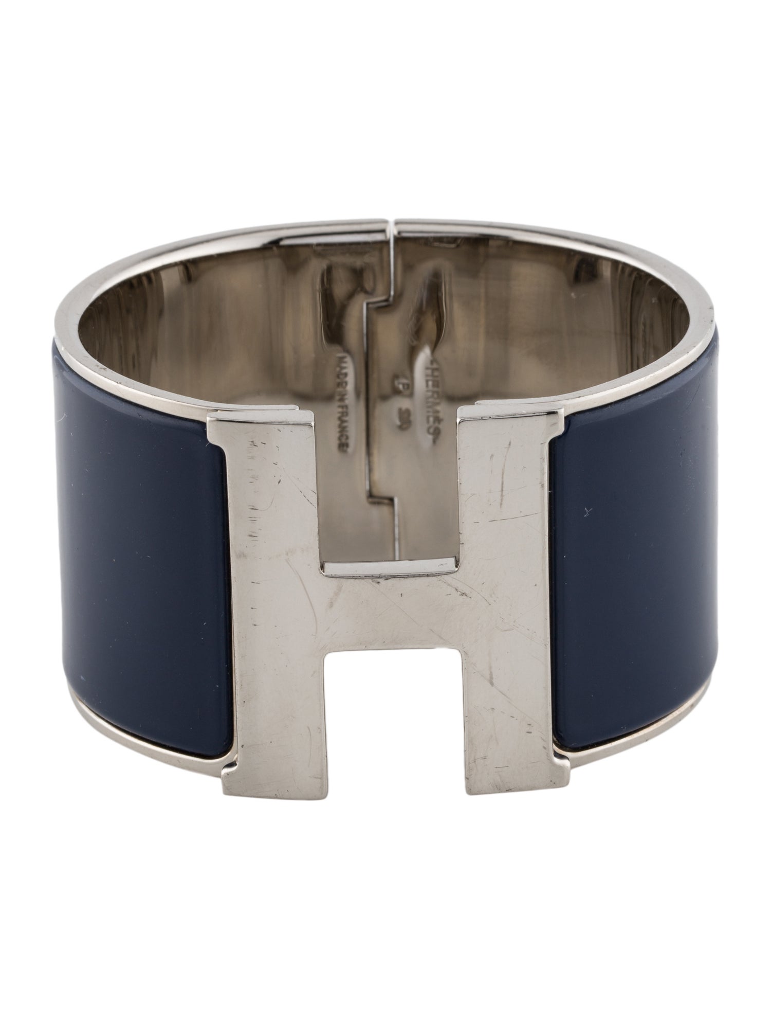 Hermès Clic H XL Enamel Bangel Bracelet