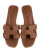 Hermès Oran Leather Slides